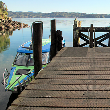 Aihe Eco Charters & Water Taxi at Ulva Island Jetty, New Zealand
